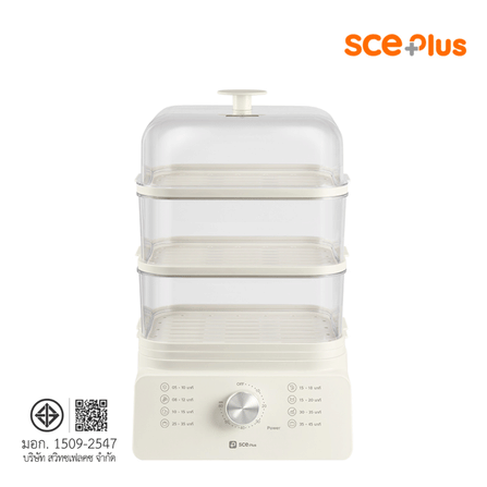หม้อนึ่งอาหารไฟฟ้า 3 ชั้น SCE PLUS รุ่น ES1 สีขาว_7